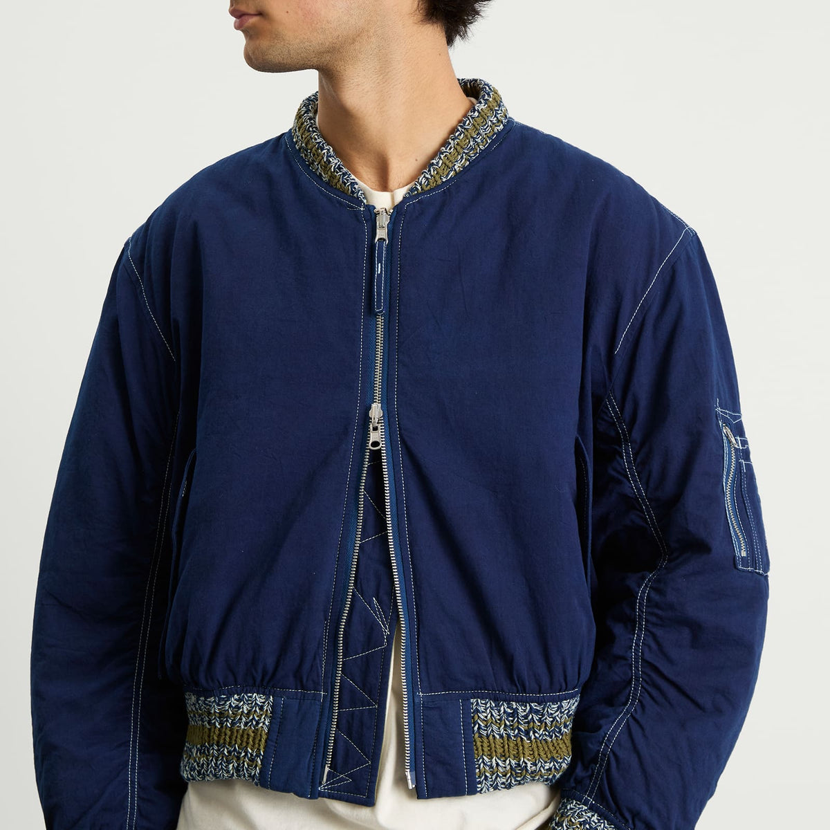 Story mfg Seed Printed Wonky-Wear Bomber