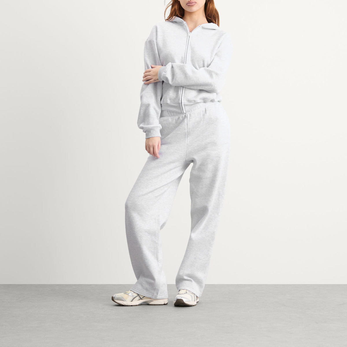 SKIMS Cotton Fleece Classic Zip Up Hoodie