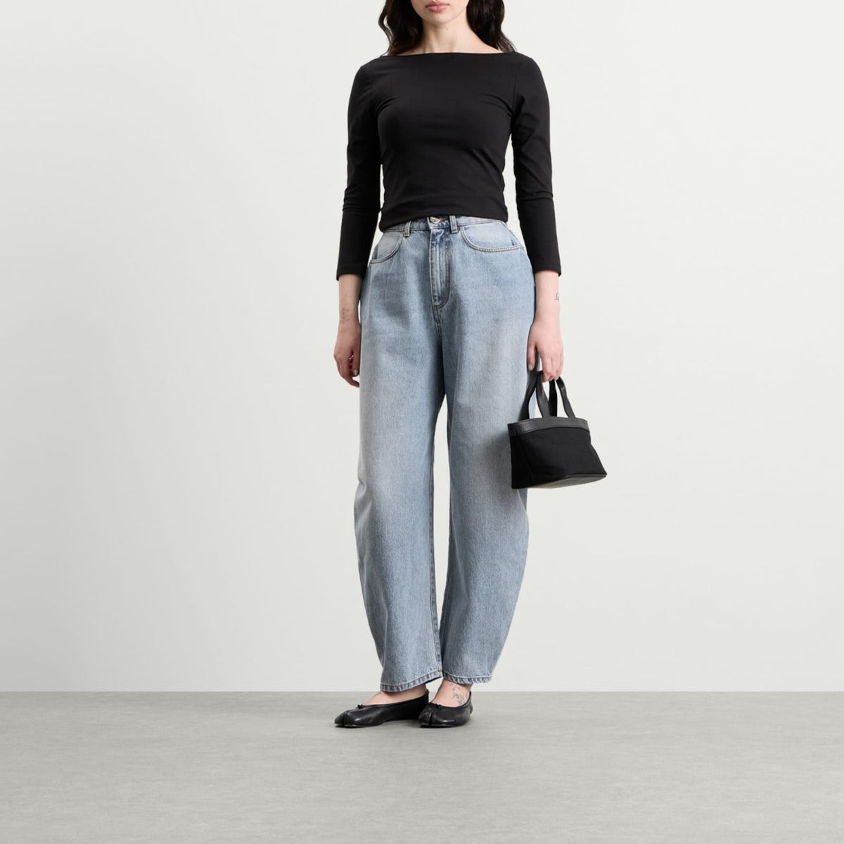 Róhe High-Waist Sculptural Denim Jeans