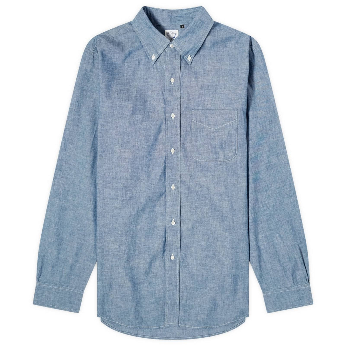orSlow Button Down Chambray Shirt