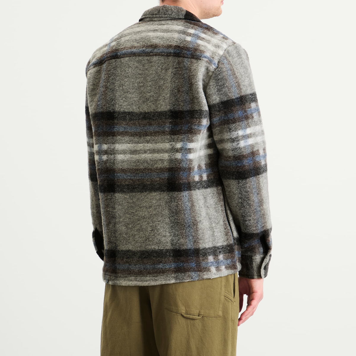 Wax London Nolan Wool Check Overshirt