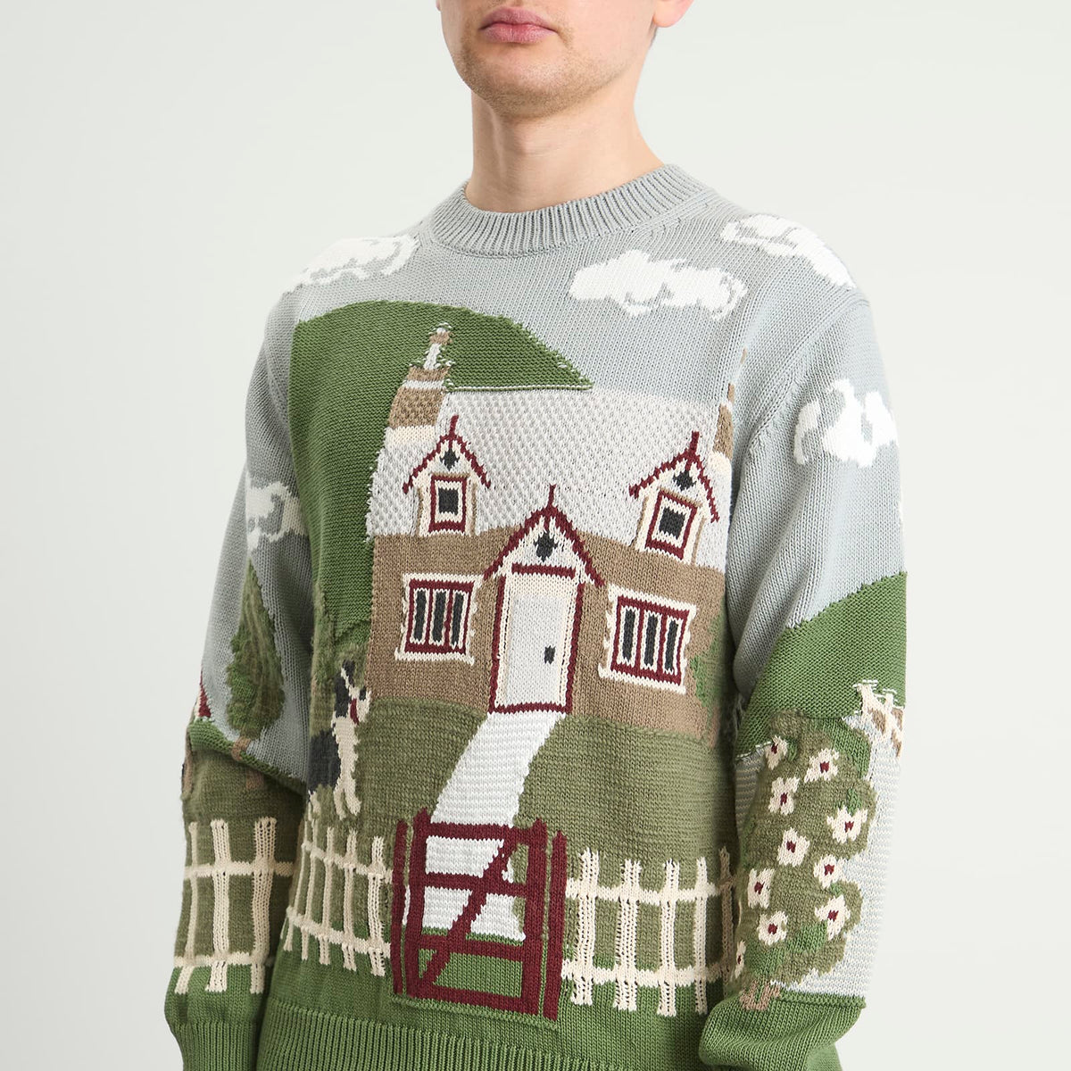 Junya Watanabe MAN Intarsia Jacquard Jumper