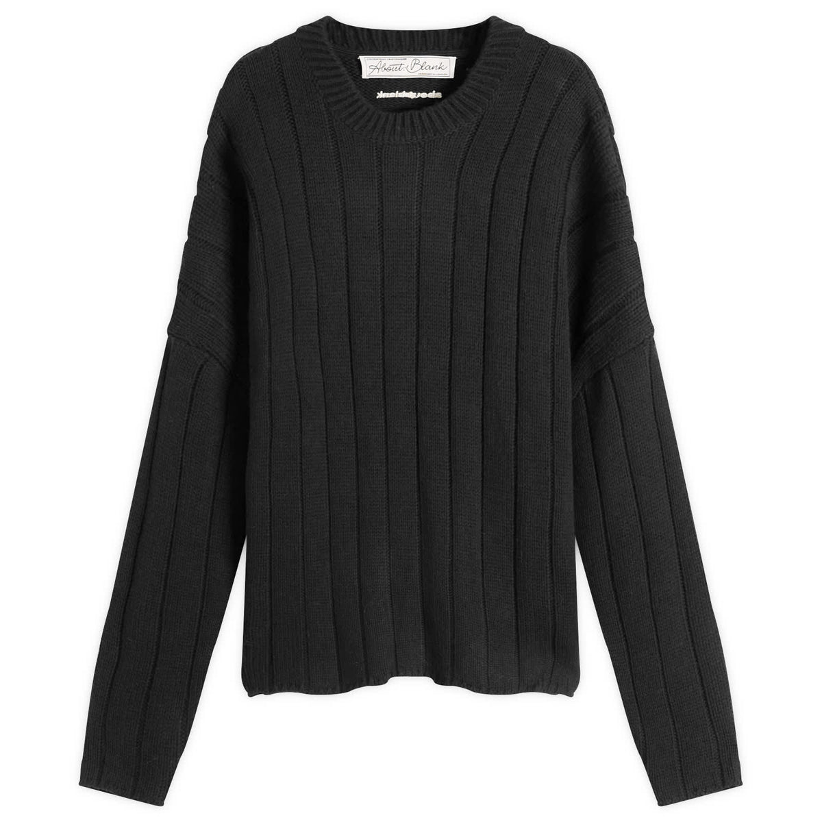 about:blank Large Rib Knit Crew
