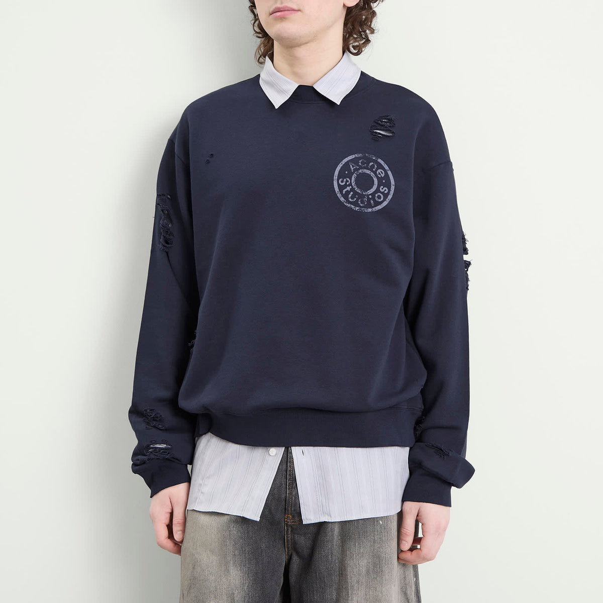 Acne Studios Small Button Sweatshirt