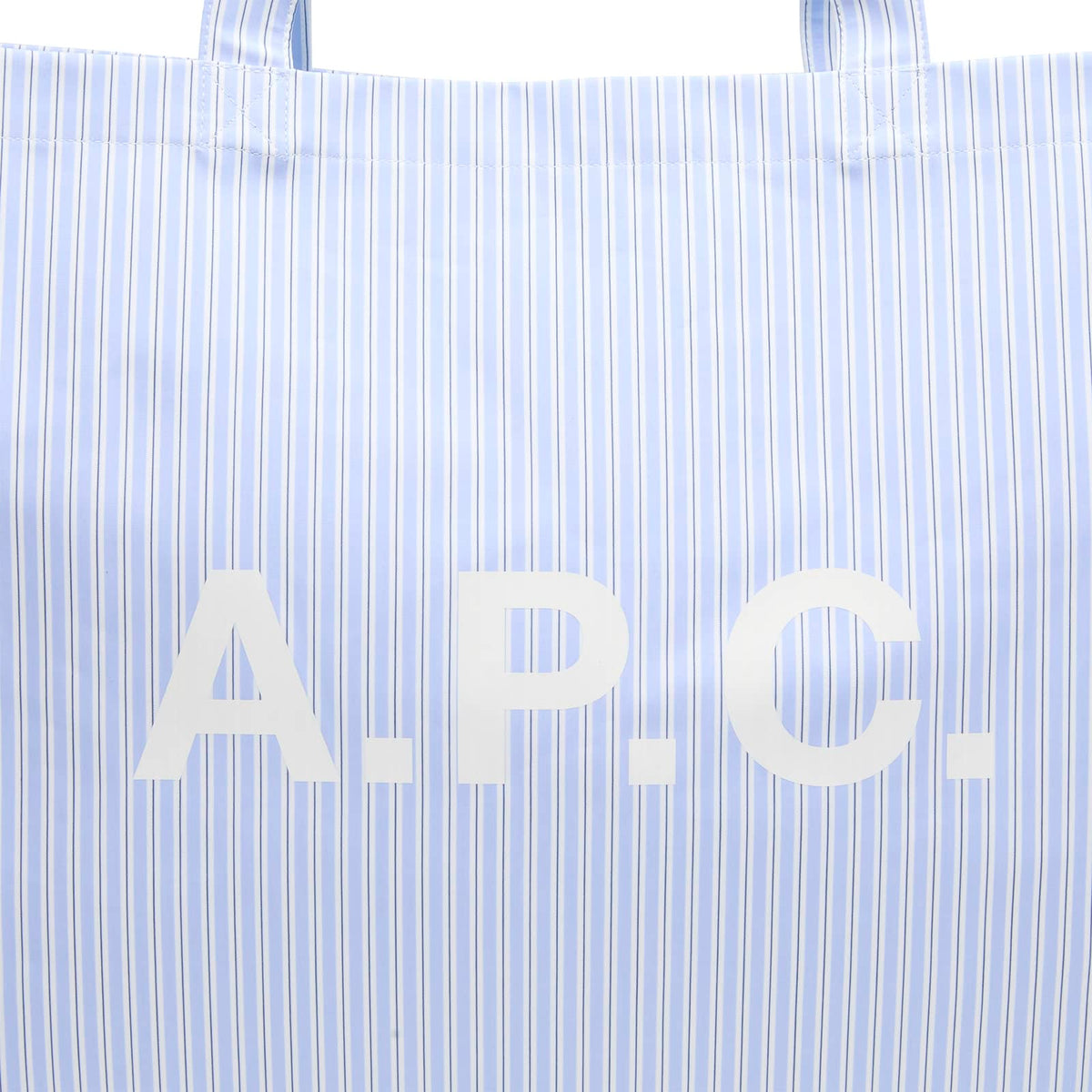A.P.C. Striped Poplin Diane Shopping Tote