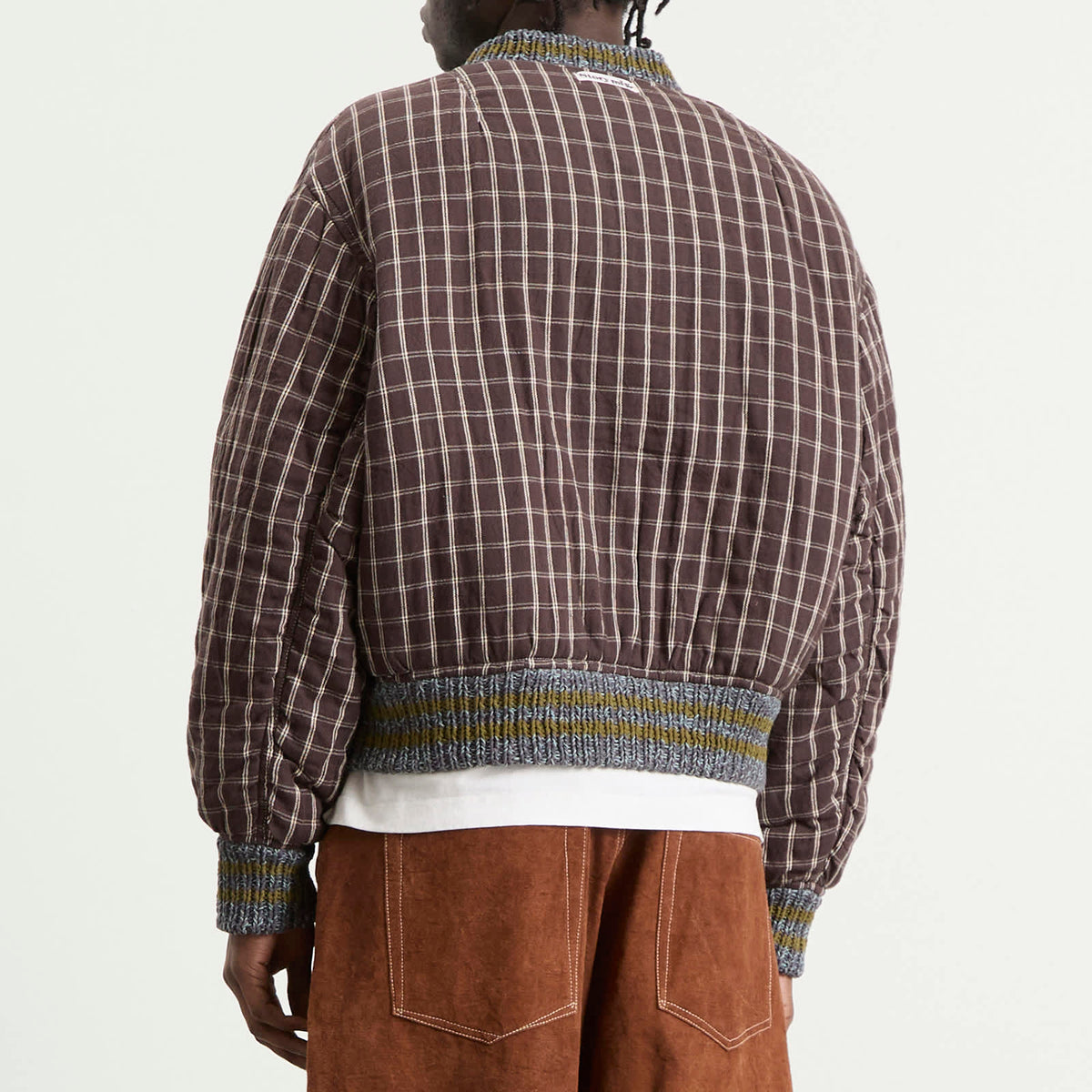 Story mfg. Hand Applique Purple Peace Seed Bomber
