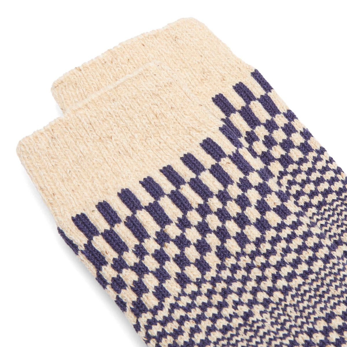 RoToTo Warped Checker Crew Sock