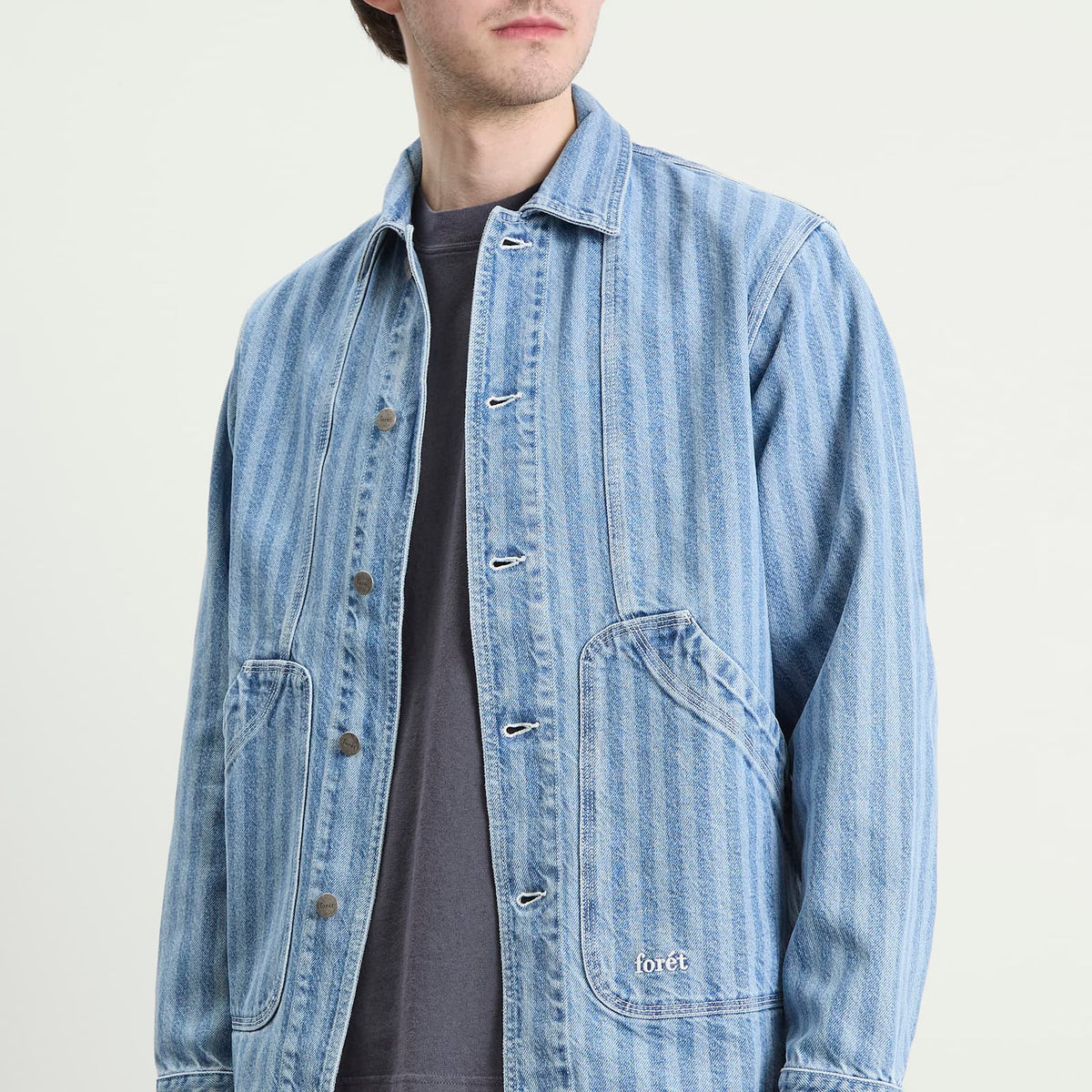 Foret Berry Denim Overshirt
