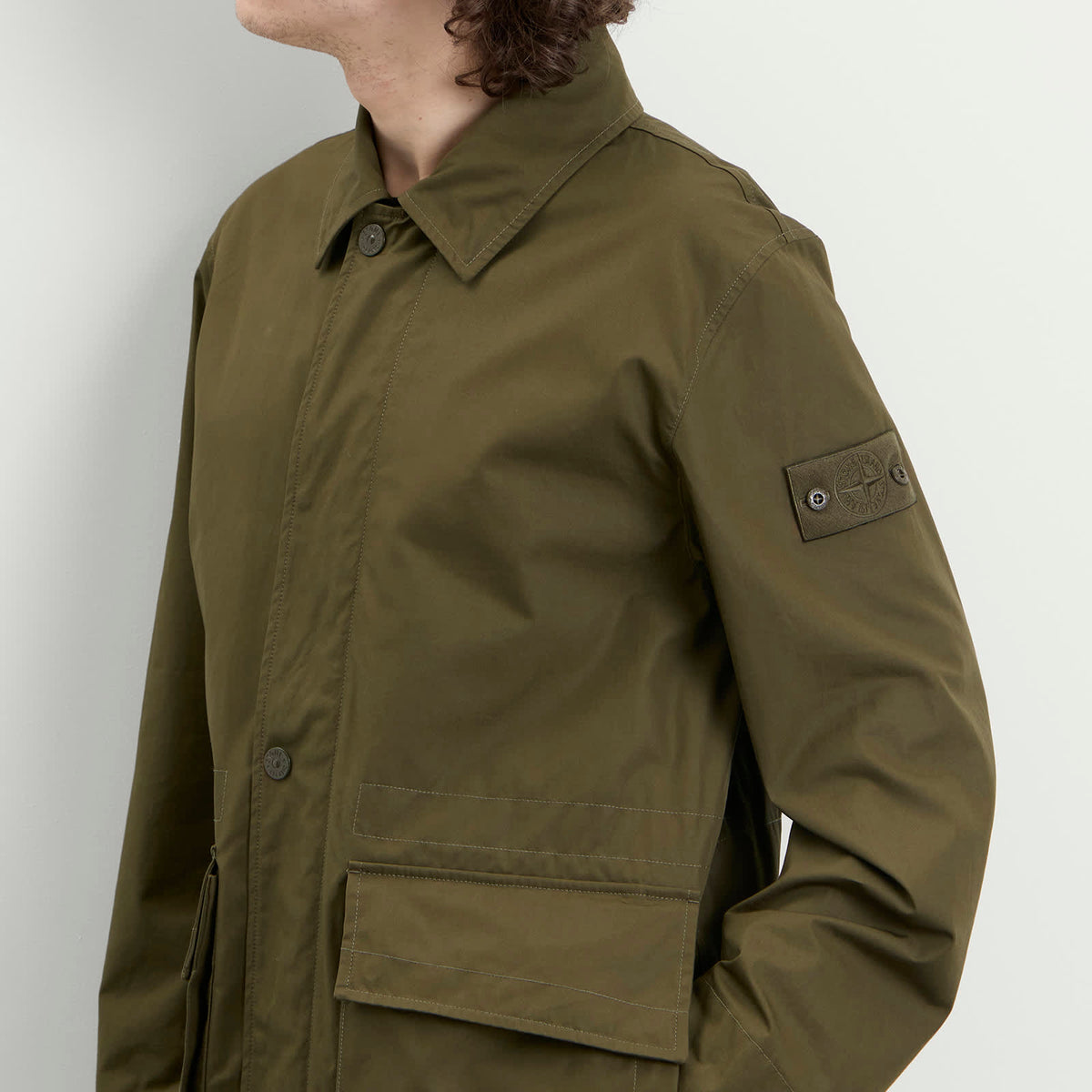 Stone Island Ghost All-Weather Cotton Canvas Jacket