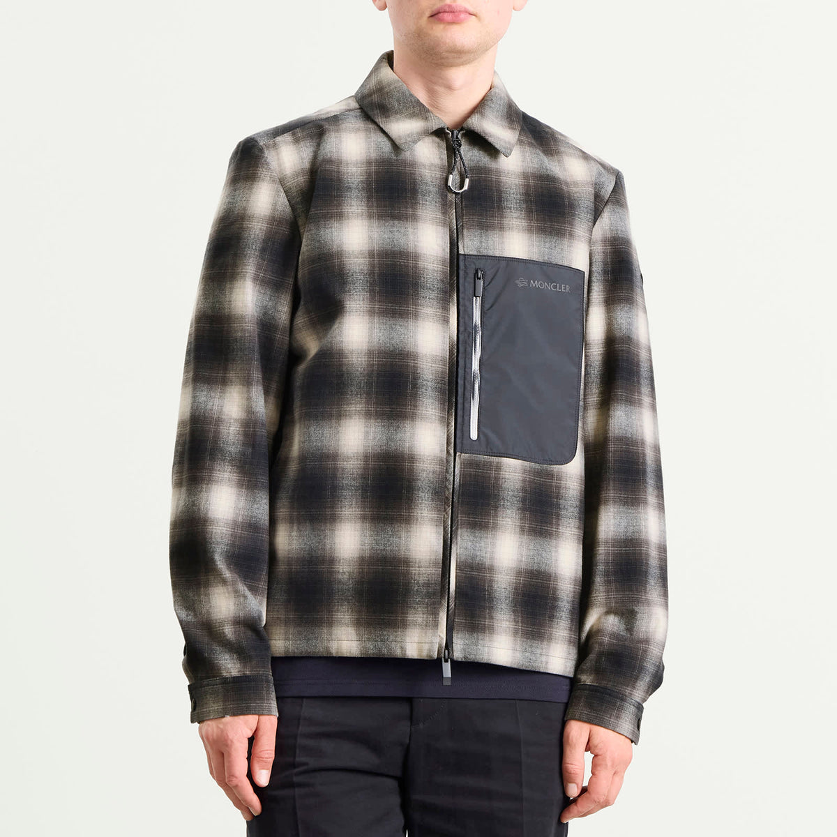 Moncler Cornisello Check Shirt Jacket