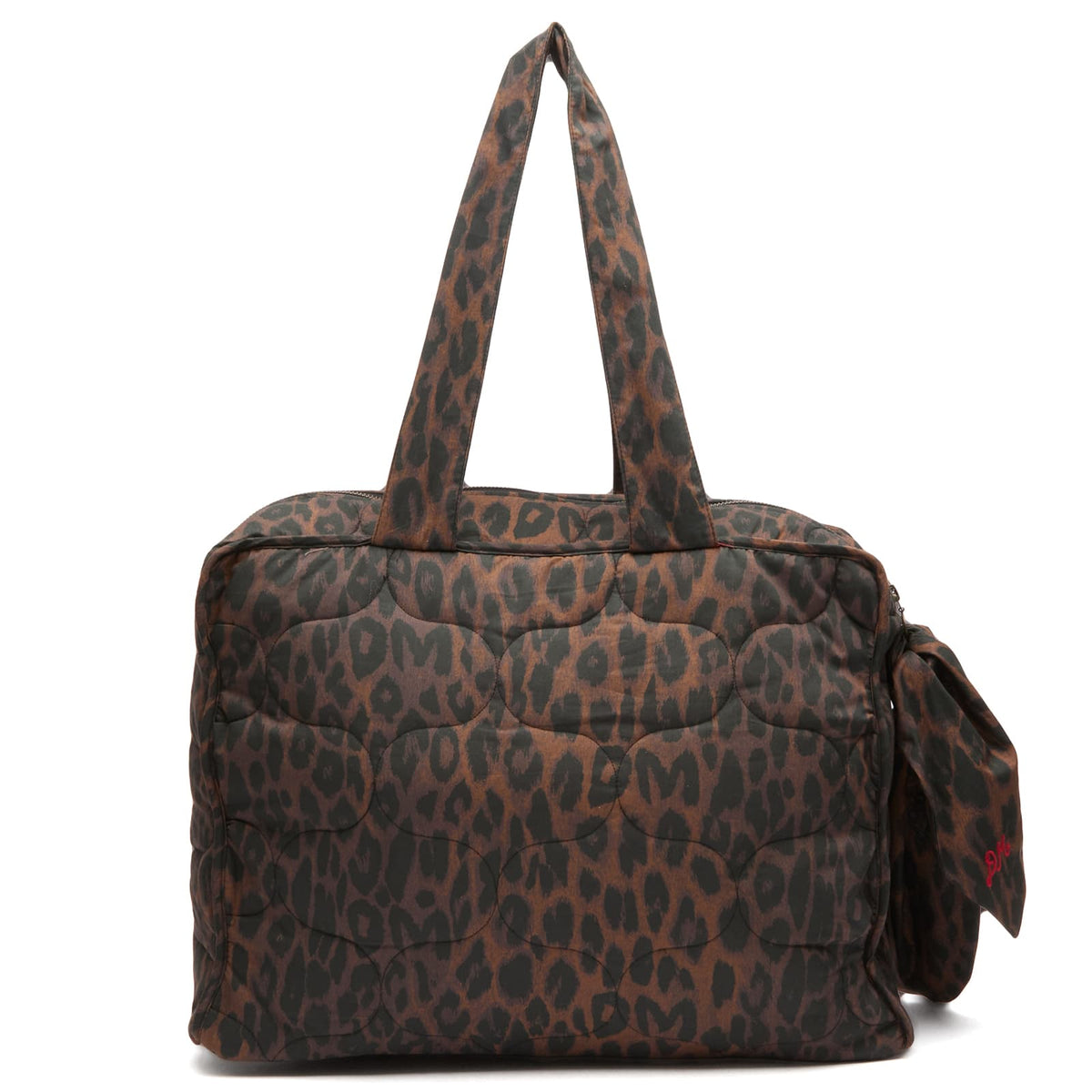 Damson Madder Dark Leopard Quilted Tote Bag