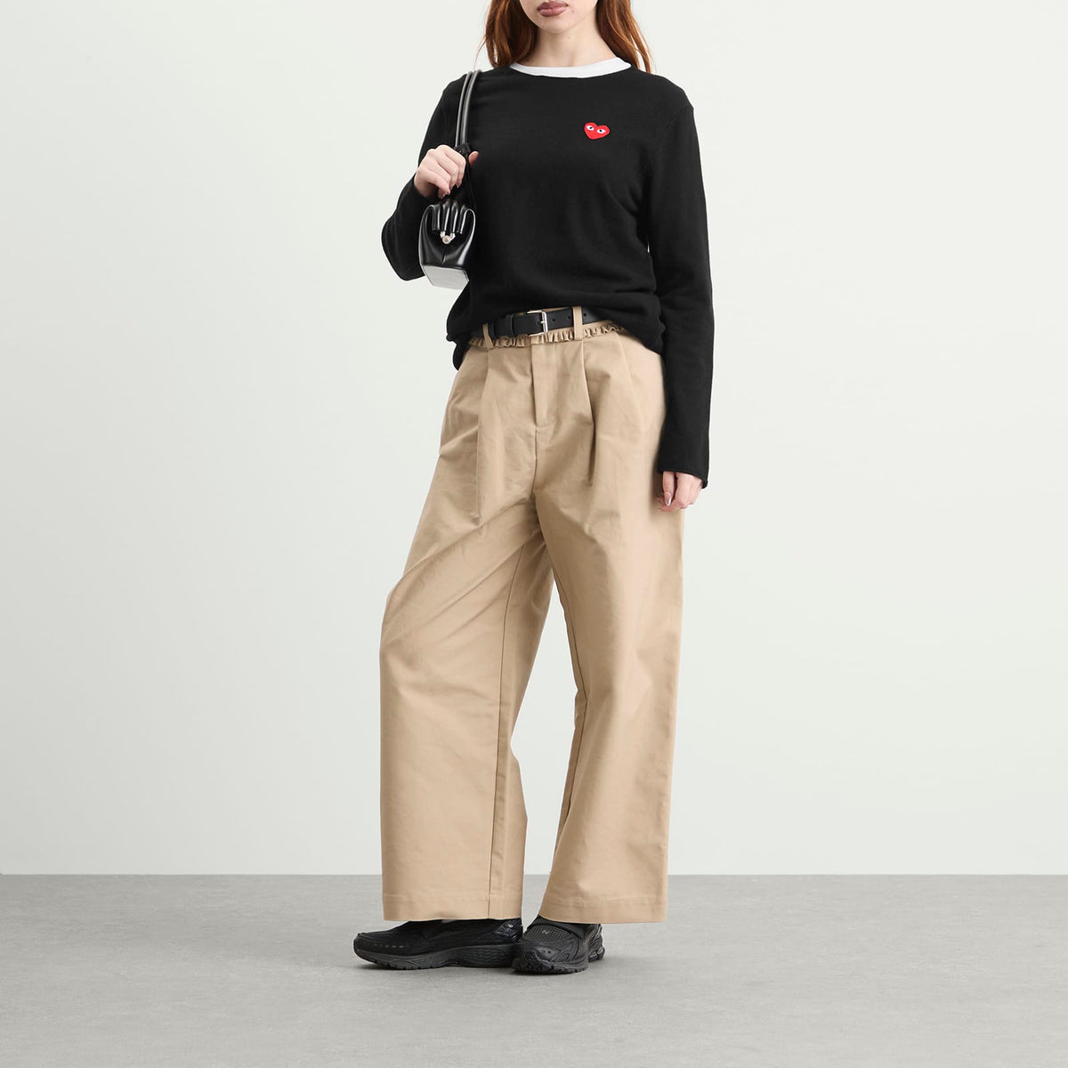 Comme des Garçons Play U Sweater Red Emblem Knit