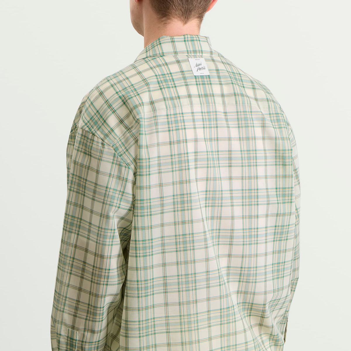 AMI Paris Check Veil Boxy Shirt