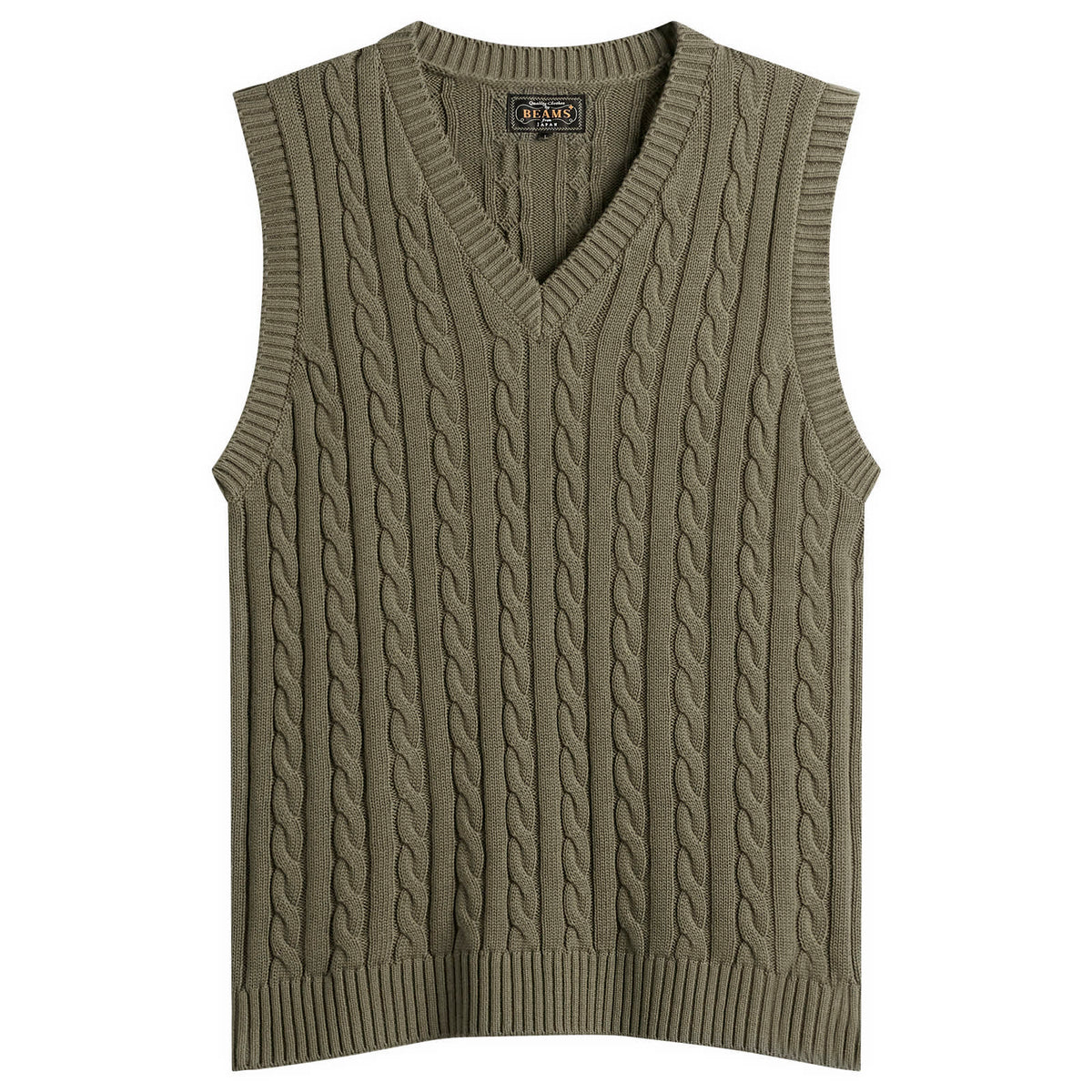Beams Plus Cable Knit Vest
