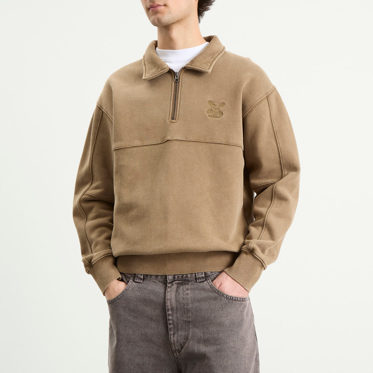 Heresy Green Man Quarter Zip Sweatshirt