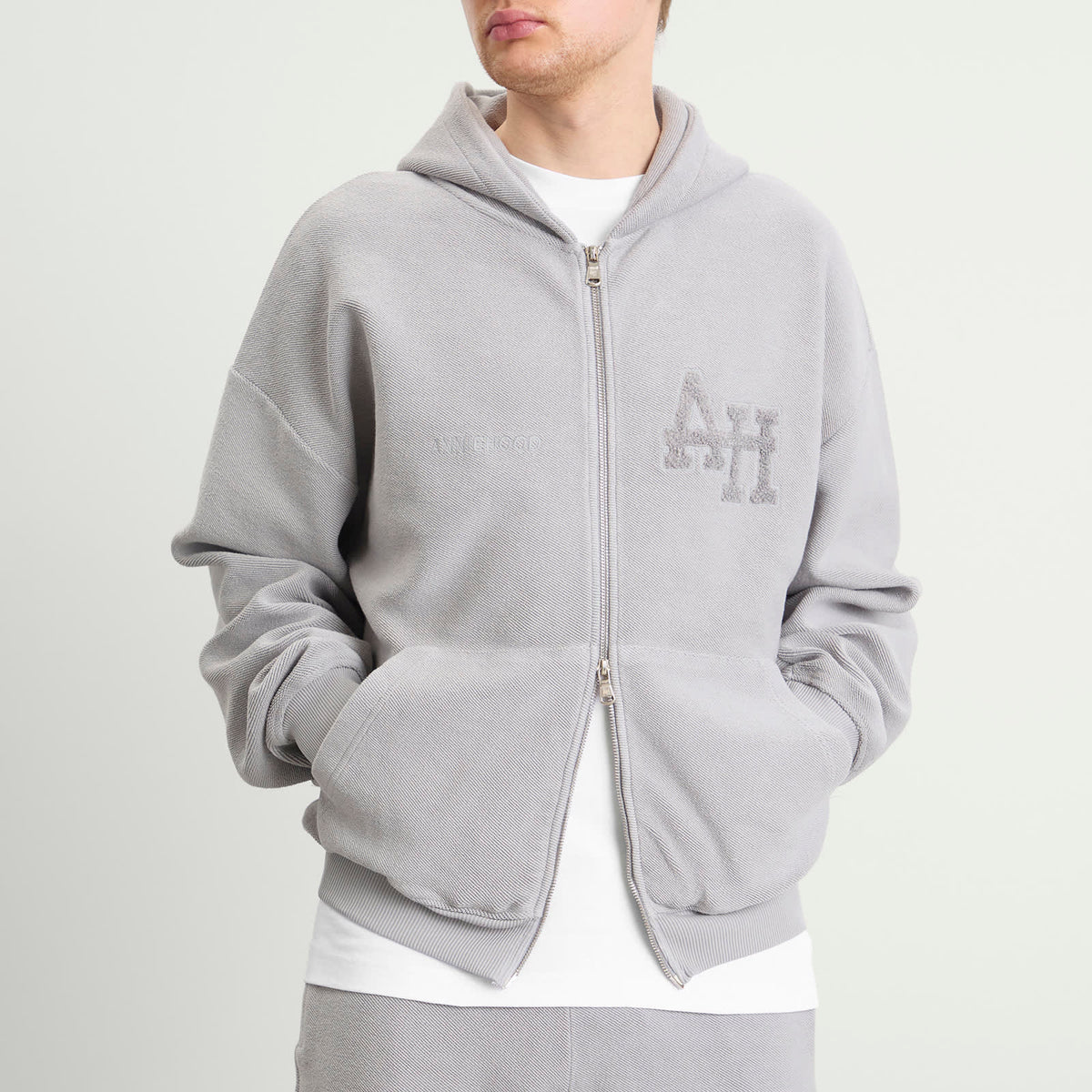 ANNIE HOOD Inside Out College Zip Hoodie