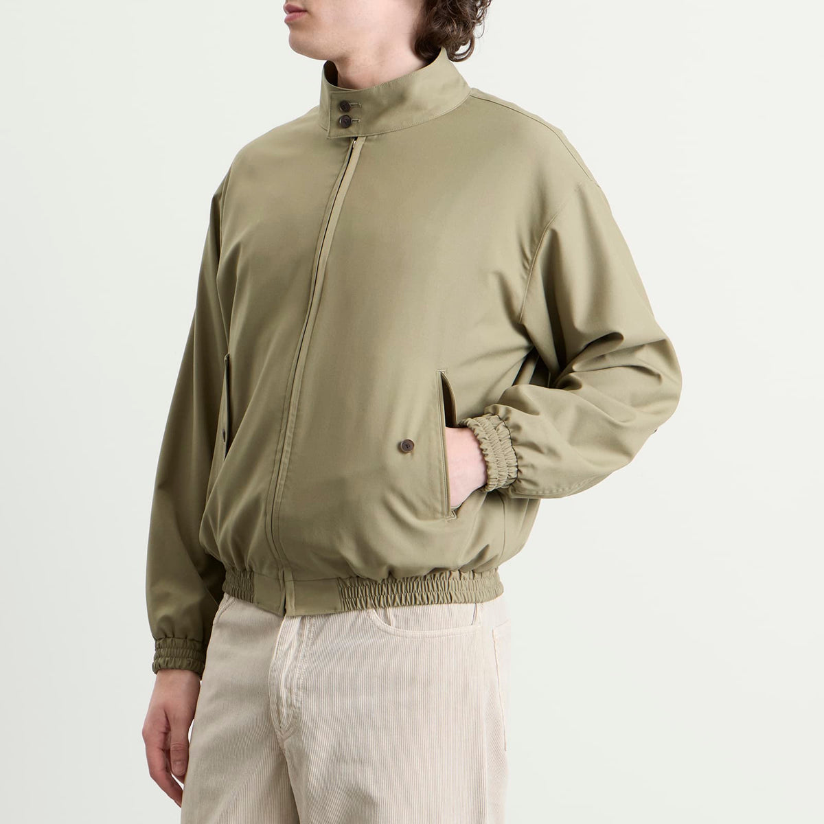 Auralee Tropical Wool Zip Blouson