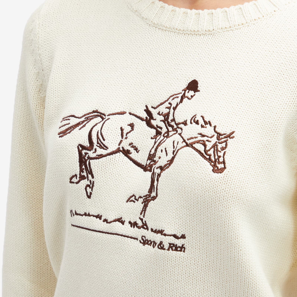 Sporty & Rich Horse Knitted Sweater