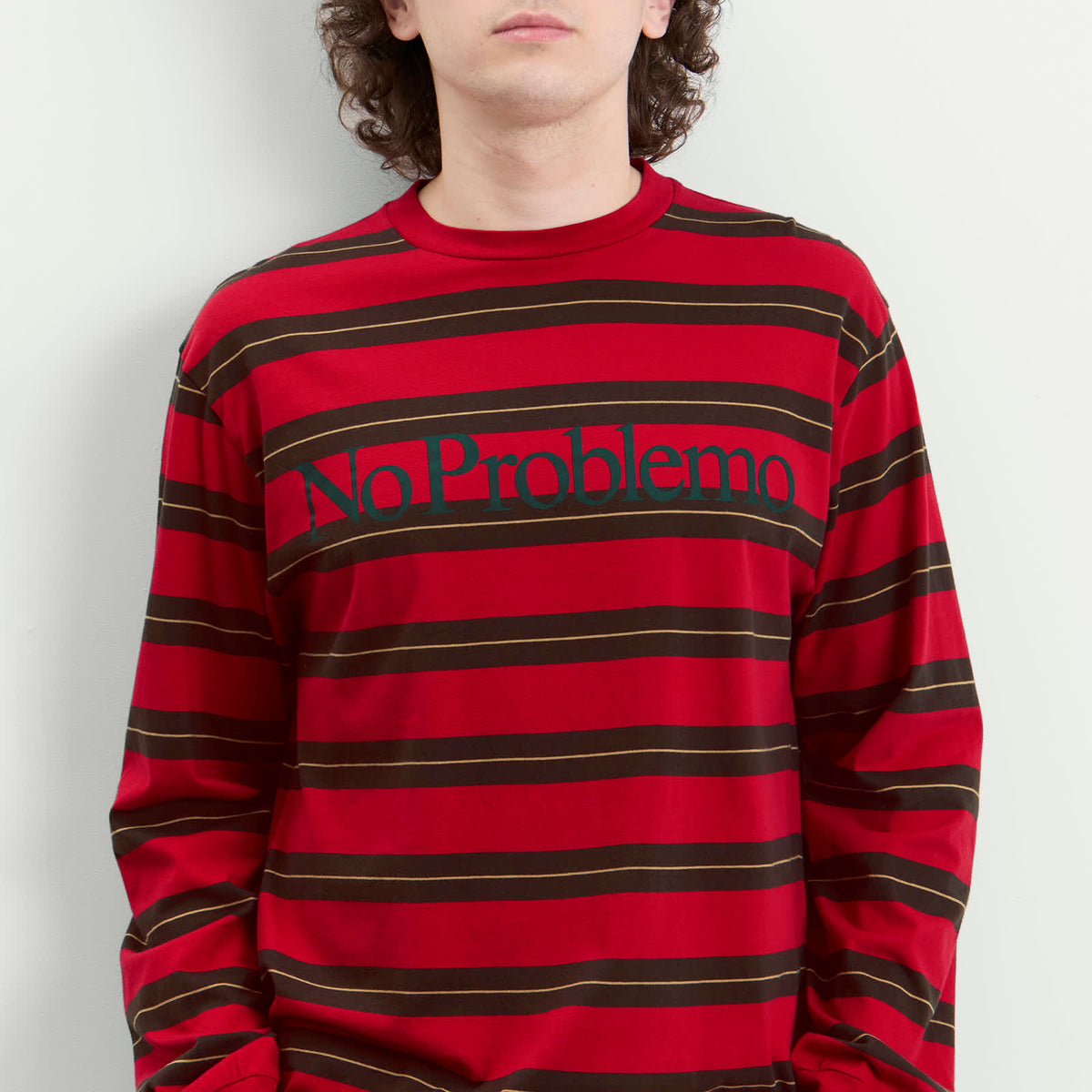 No Problemo No Problemo Striped LS Tee