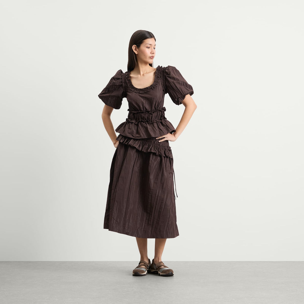 Damson Madder Everly Ruffle Blouse - END. Exclusive