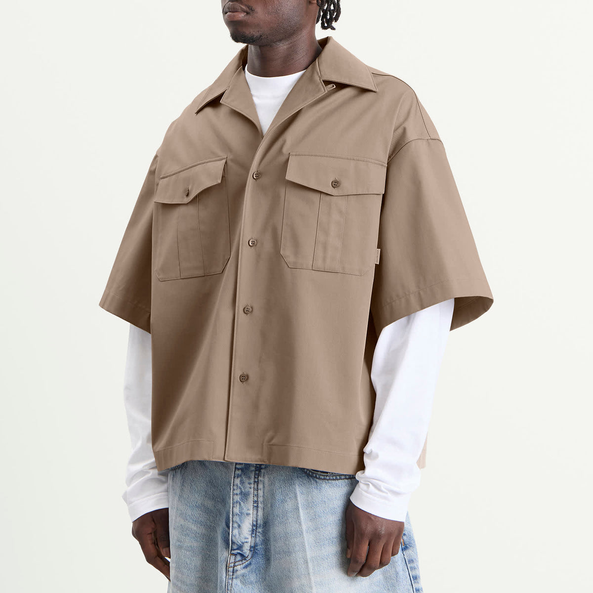 Balenciaga Double Layer Bowling Shirt