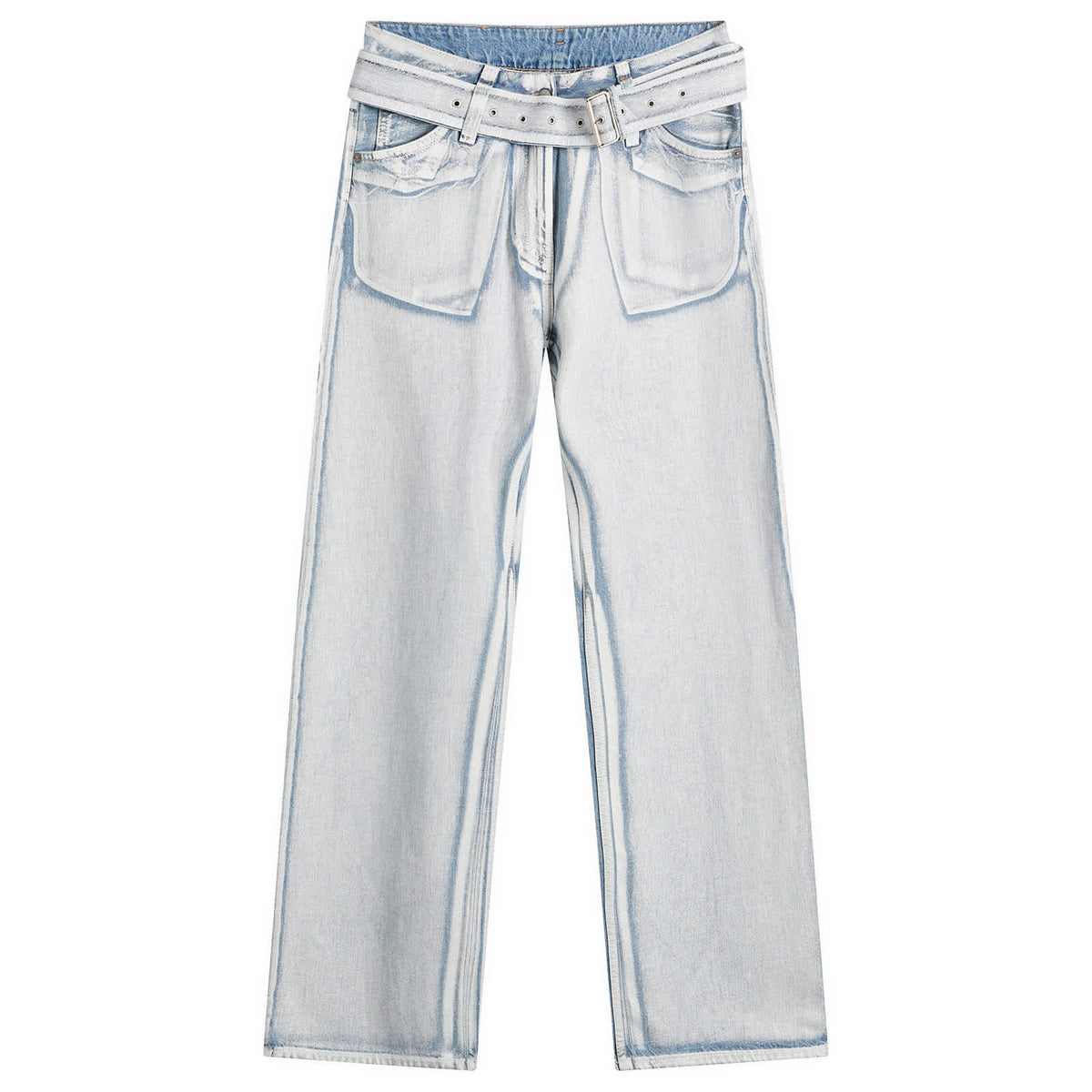 Acne Studios Page Blue Shadow Belted Jeans