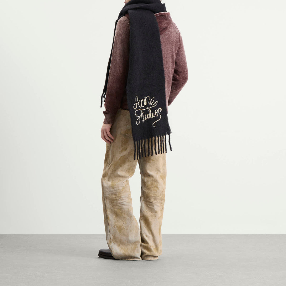 Acne Studios Vally Embroidered Scarf