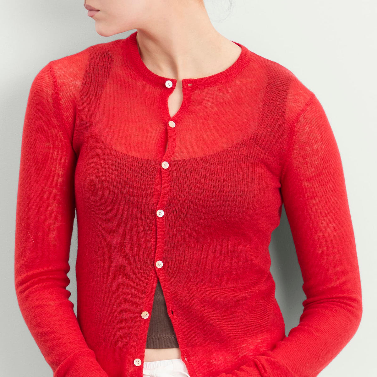 Auralee Cashmere Knit Cardigan