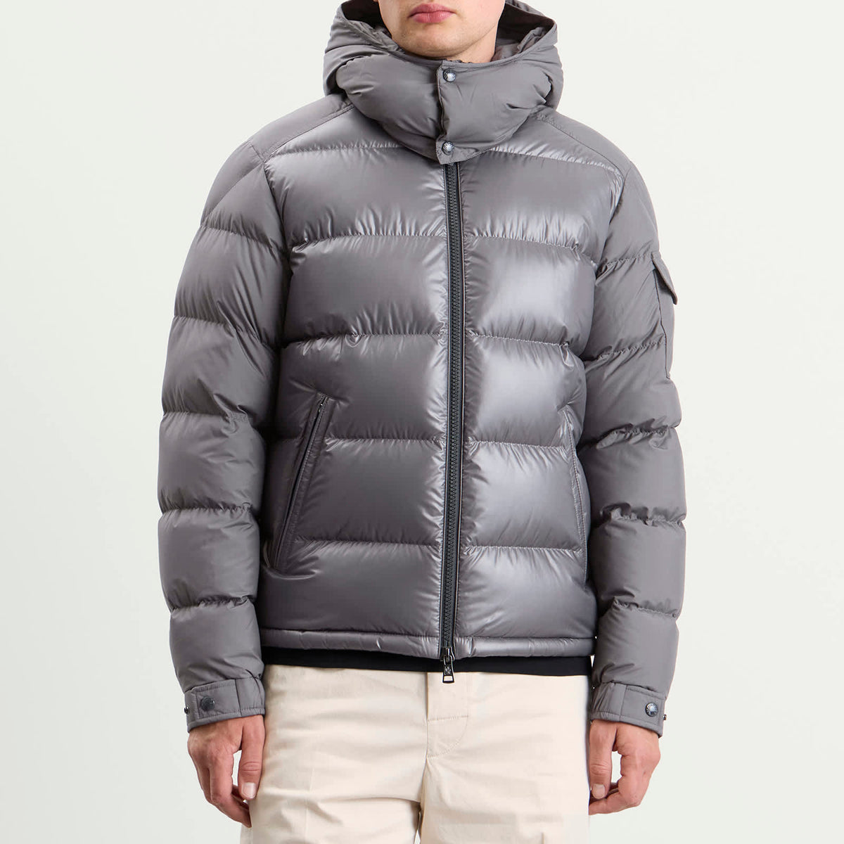 Moncler Maya Mixed Materials Padded Jacket