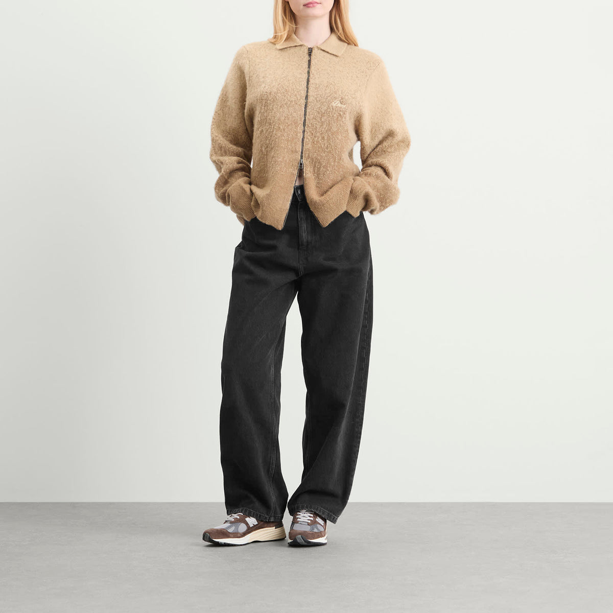 Dime Mohair Double Zip Knit