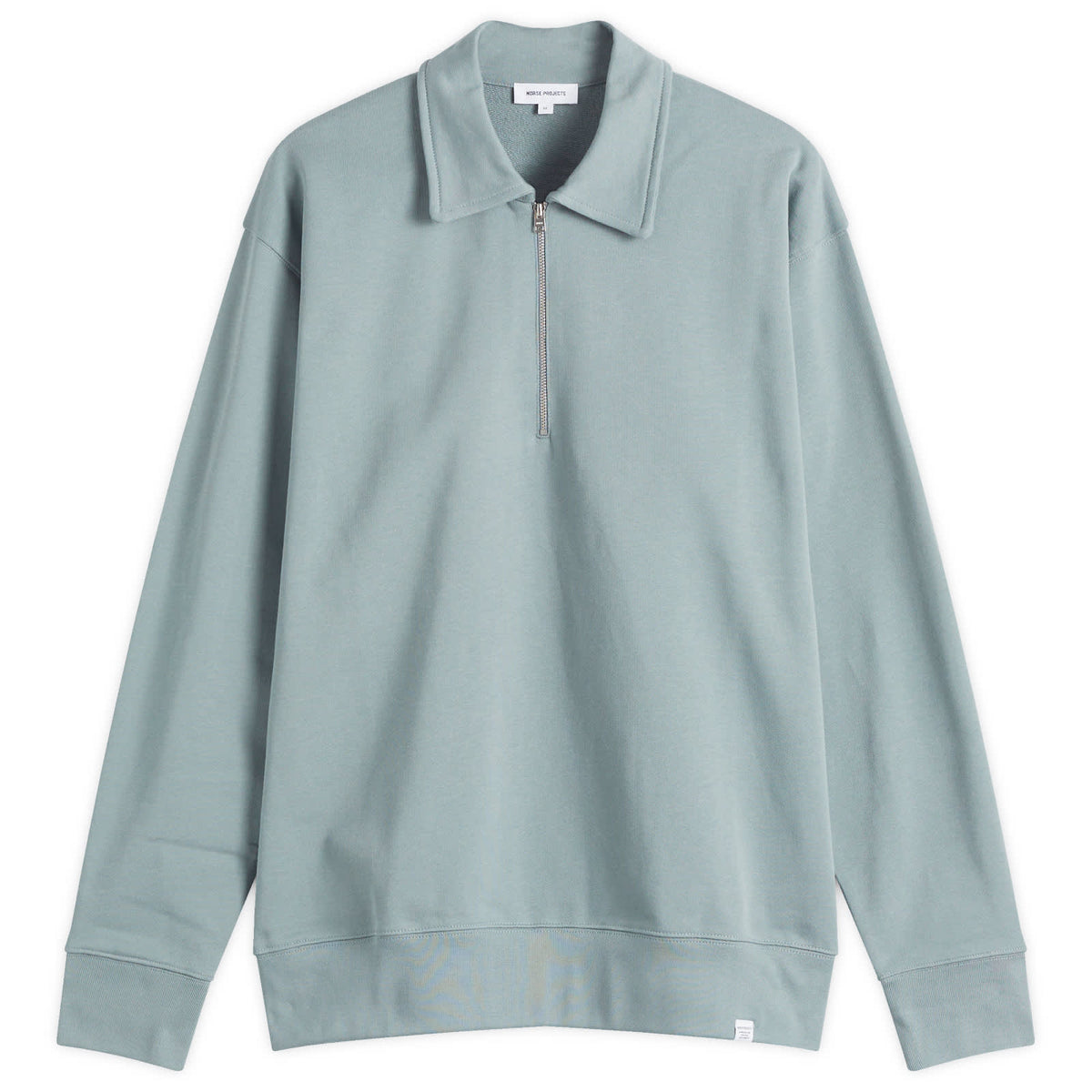Norse Projects Ketel Relaxed Logo Half Zip Sweatshirt