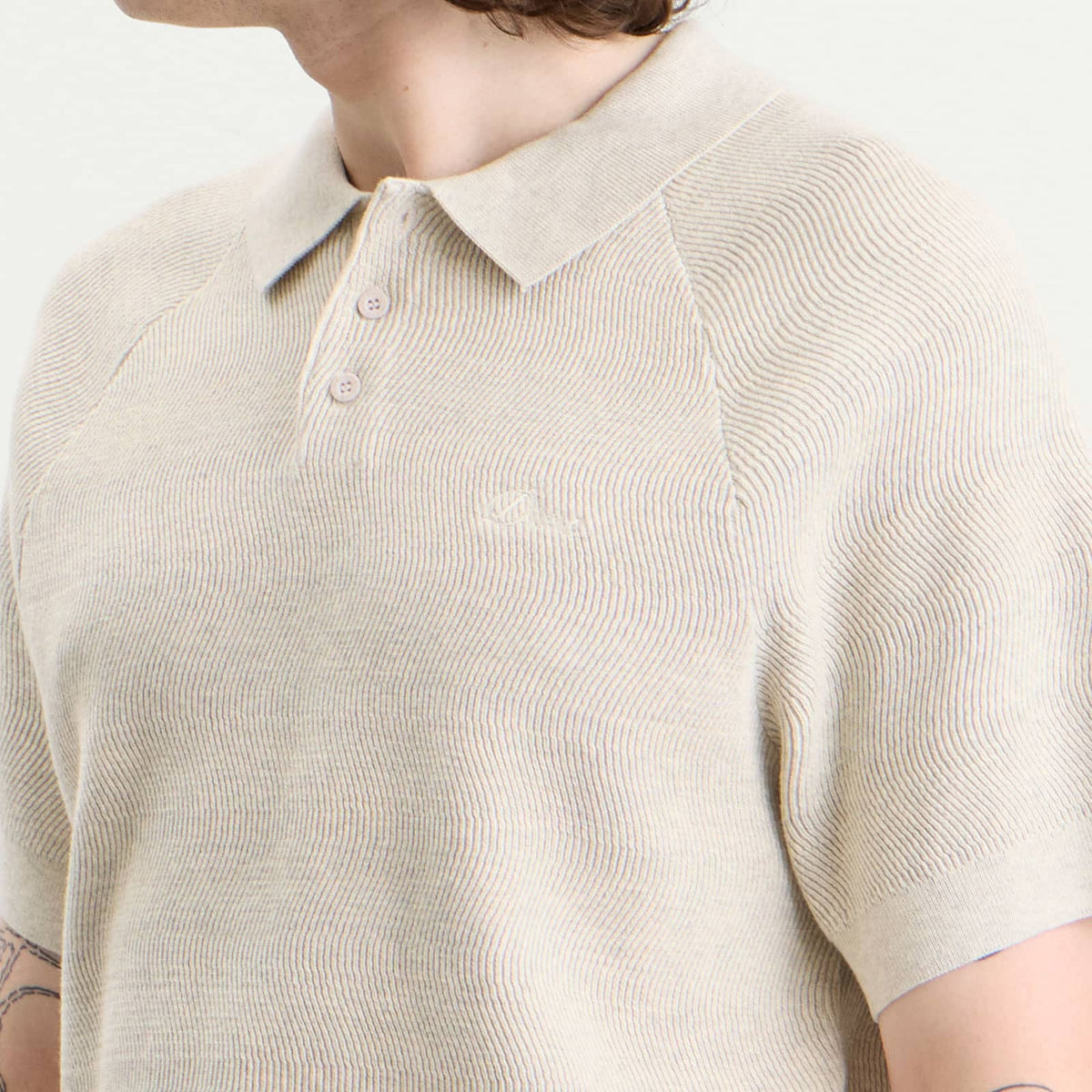 Dime Cable Knit Polo