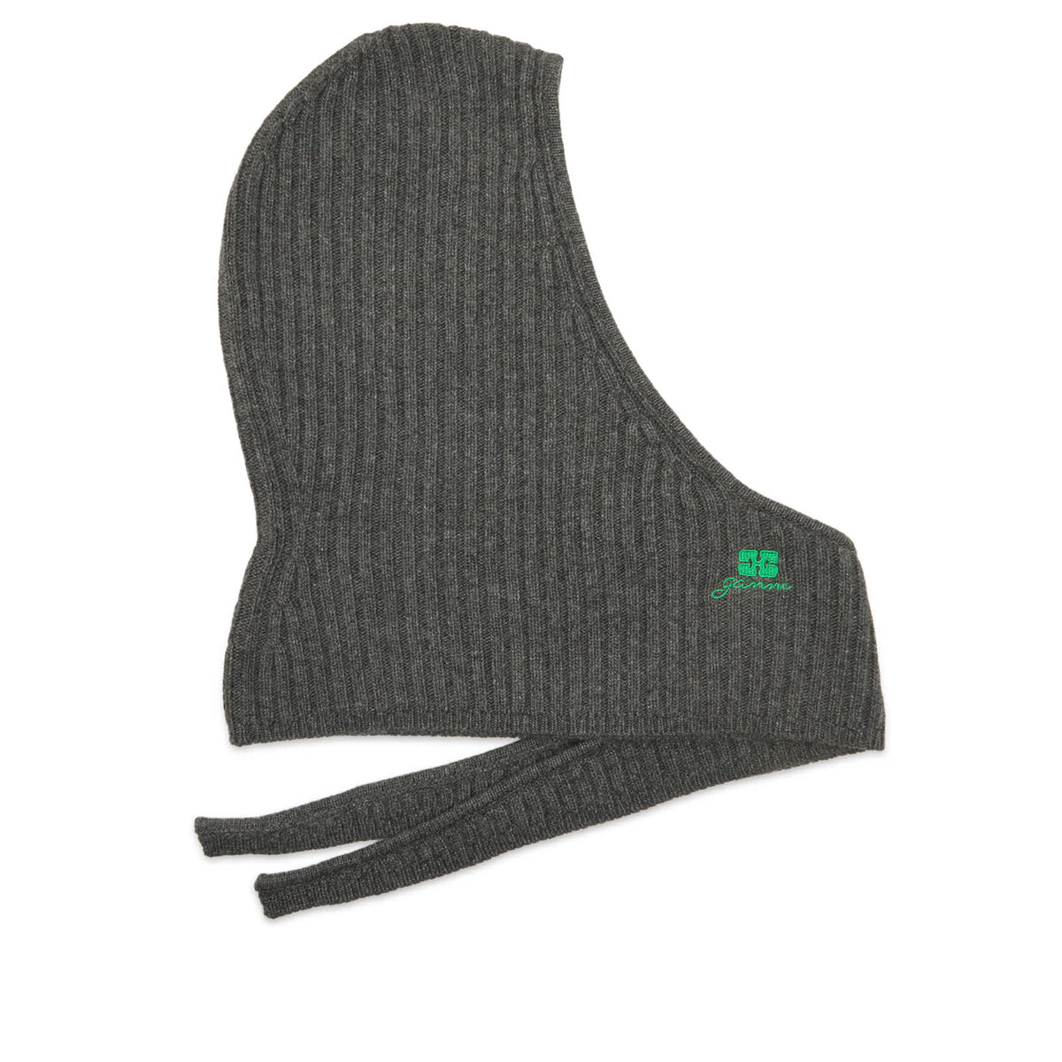 GANNI Core Future Wool Knit Balaclava