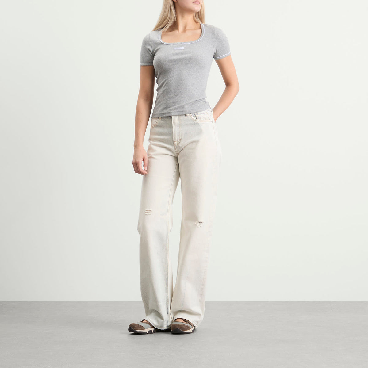 Marine Serre Cute 70'S Square Neck T-Shirt