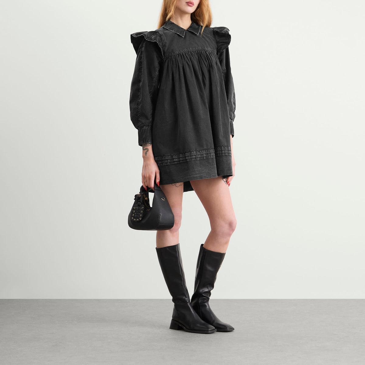 GANNI Mini Frill Dress