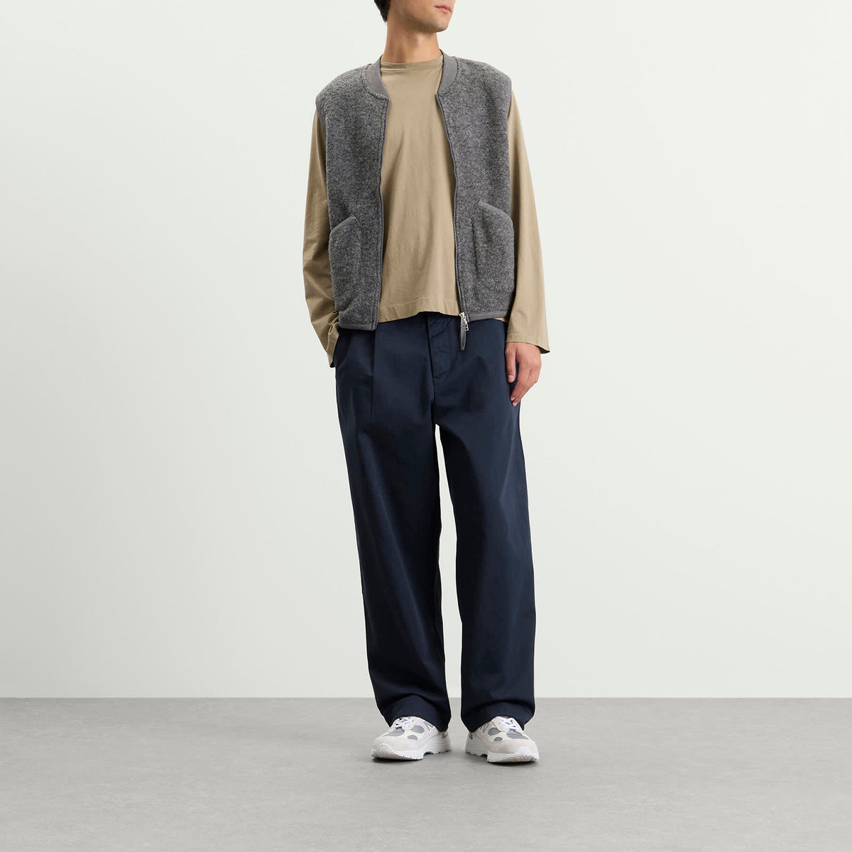 Universal Works Wool Fleece Zip Waistcoat