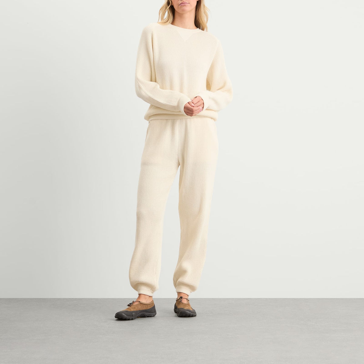 Nothing Written Waffle Knit Pullover