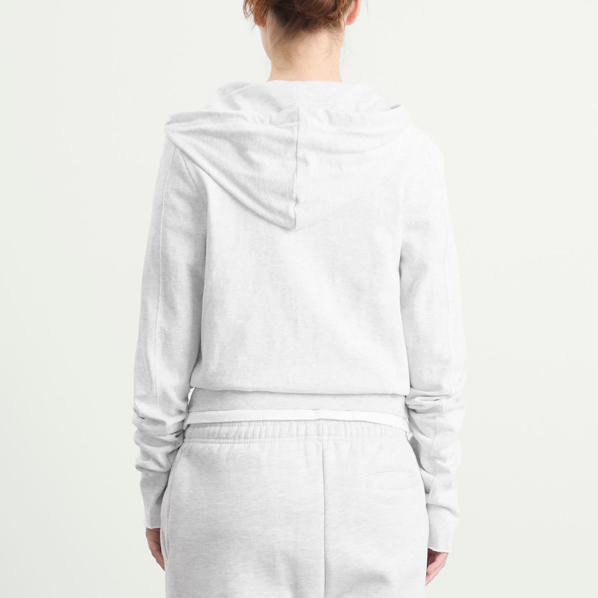 Entire Studios Lightweight Crop Zip-Up Hoodie