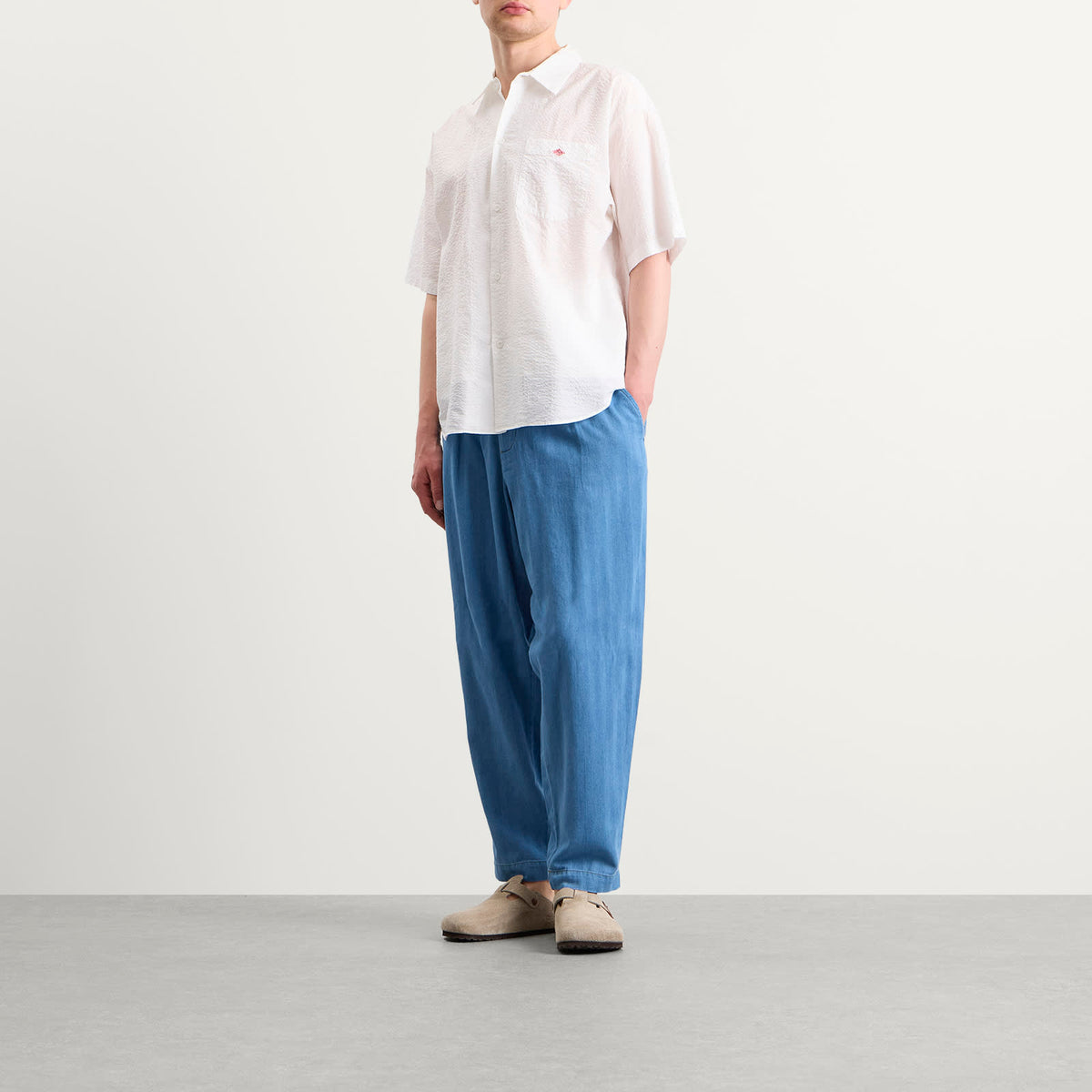 Universal Works Herringbone Rec. Pleated Track Pant