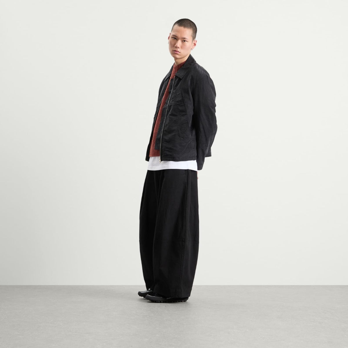 Bound Cropped Wool Jumper