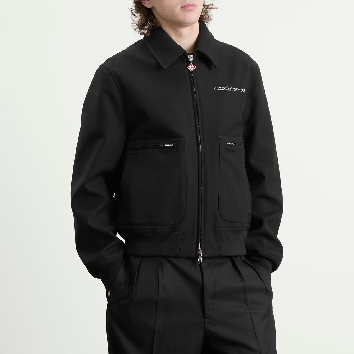 Casablanca Black Wool Blouson