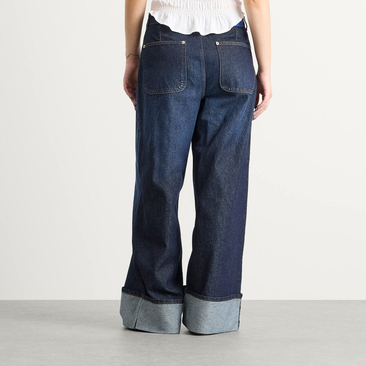 Damson Madder Gigi Baggy Wide Turn Jeans