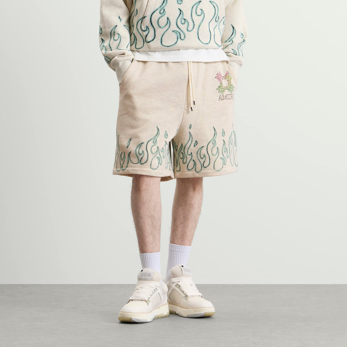 Amiri MA Quad Flames Sweatshort