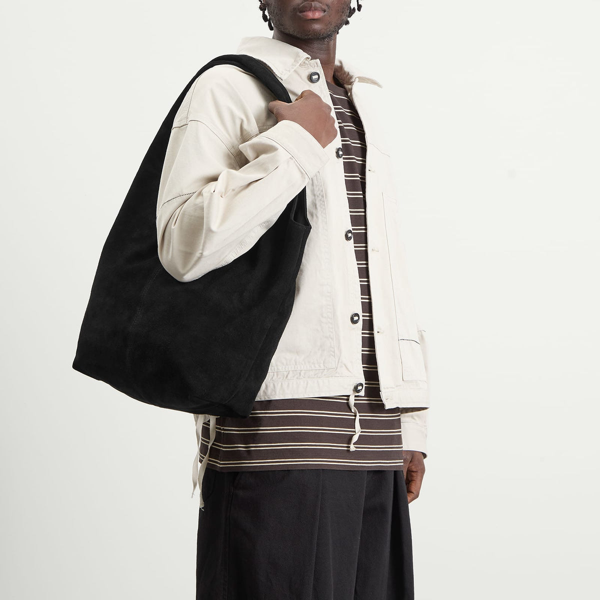 Mazi Untitled Flow Suede Tote Bag