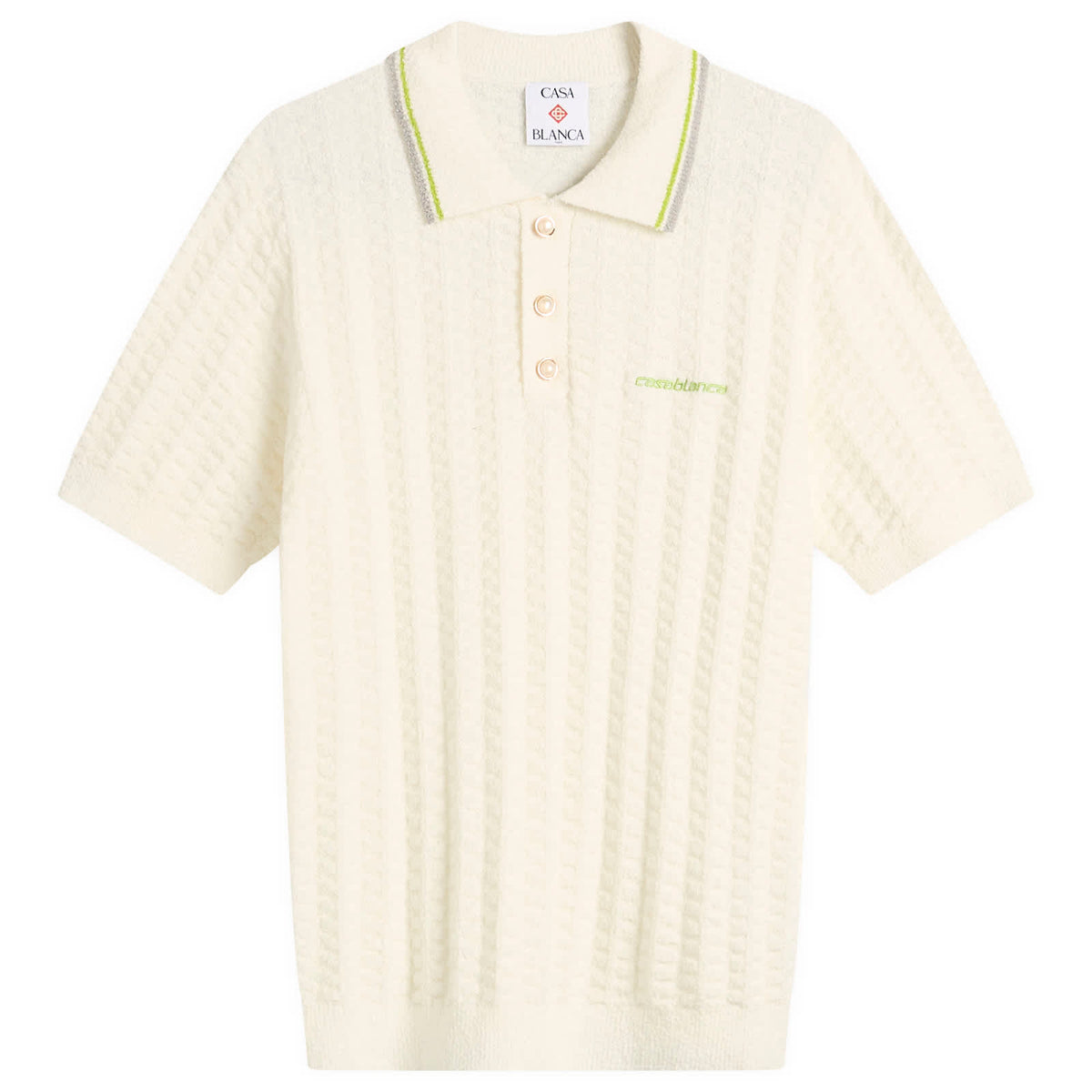 Casablanca Tennis Boucle Polo Shirt
