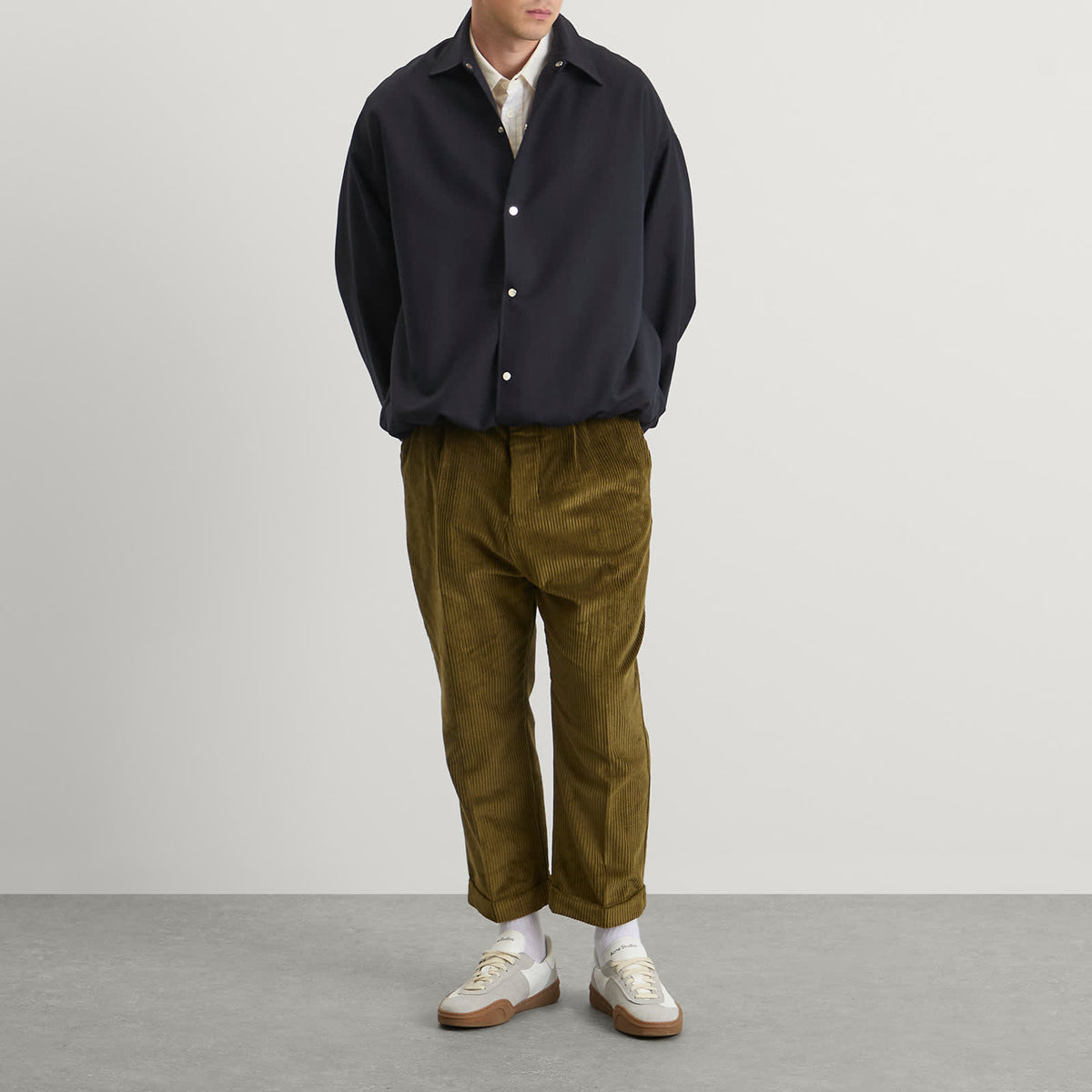 AMI Paris Corduroy Velvet Carrot Pants