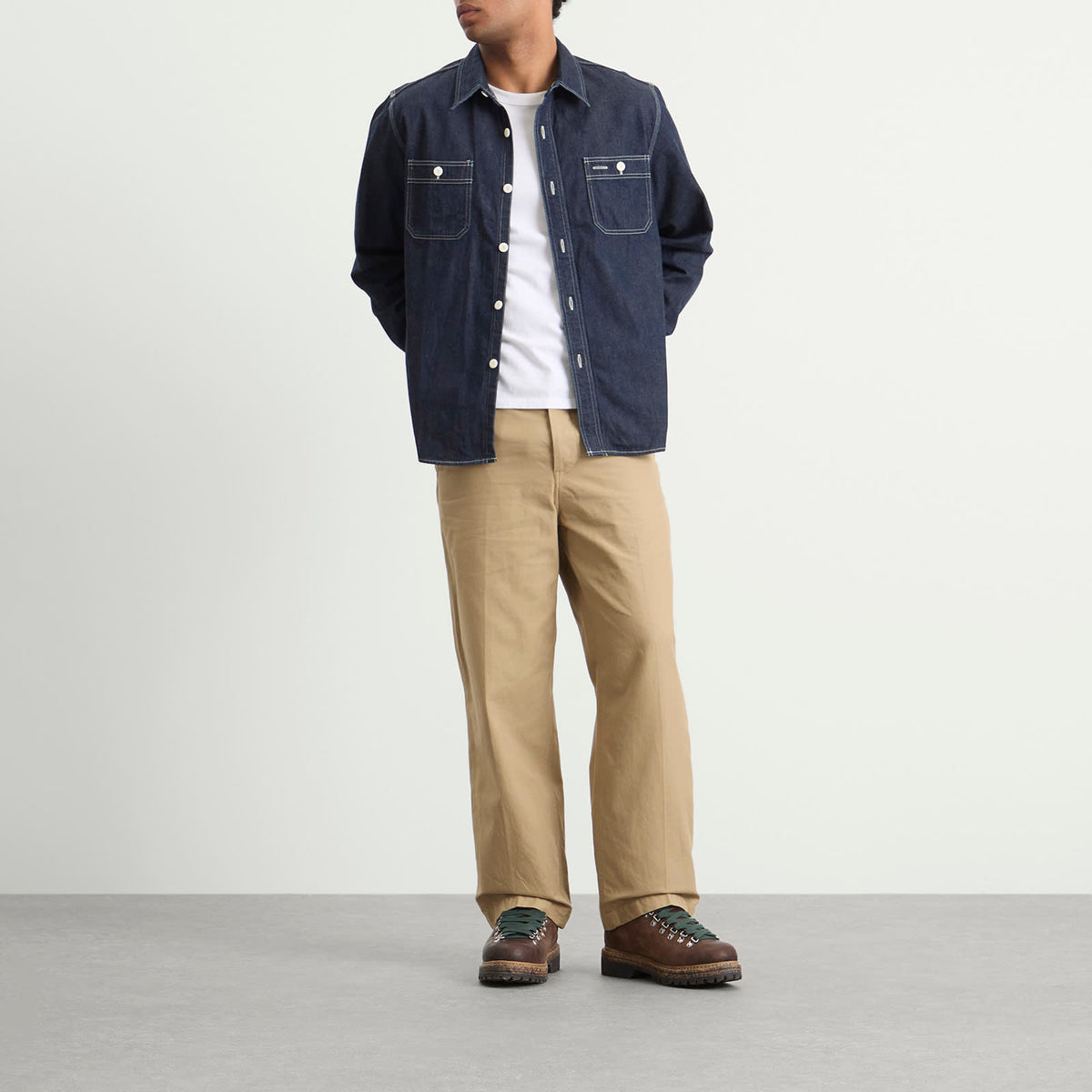 Visvim Mud Wash Denim Shirt