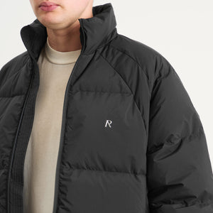 Represent Funnel Neck Puffer Jacket Black – END.