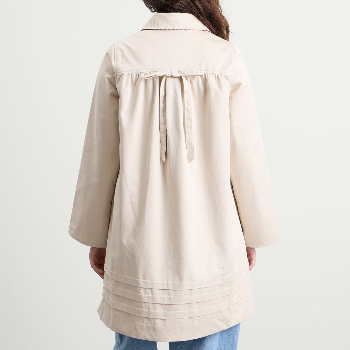 Damson Madder Mercedes Bow Reversible Trench Coat