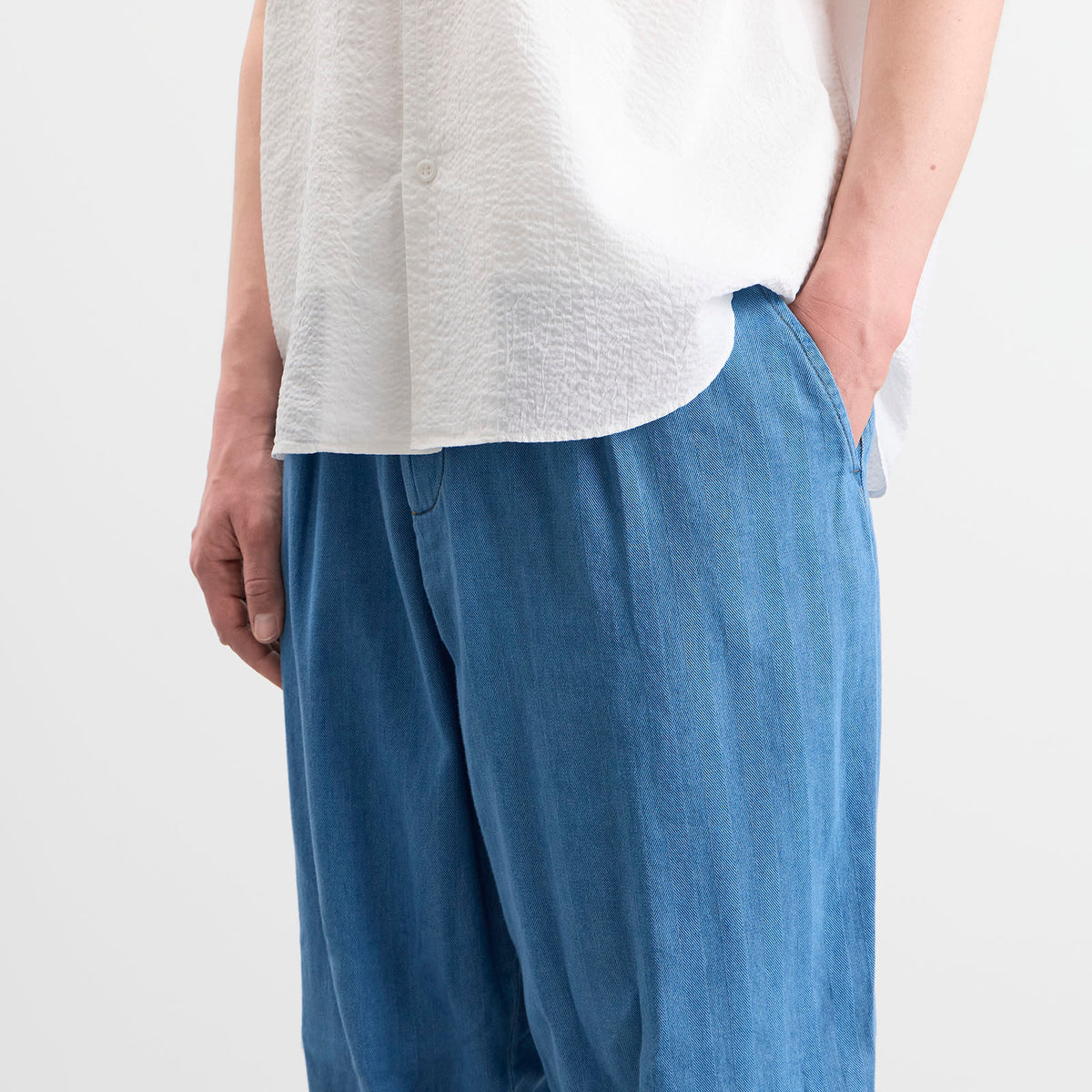 Universal Works Herringbone Rec. Pleated Track Pant
